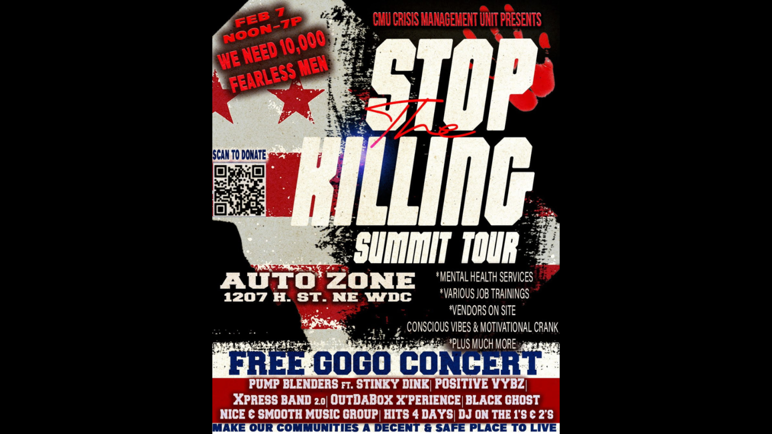 Stop Concert Stop the Killing Summit Tour: Go-Go Concert